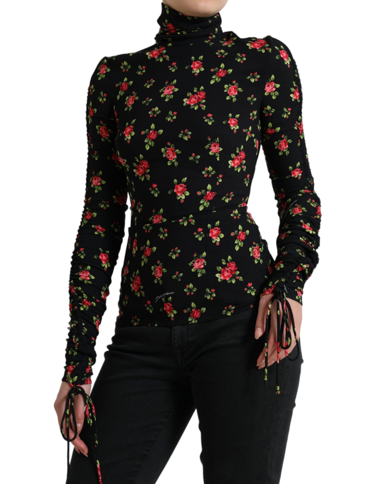 Dolce & Gabbana Elegant floral silk blend top