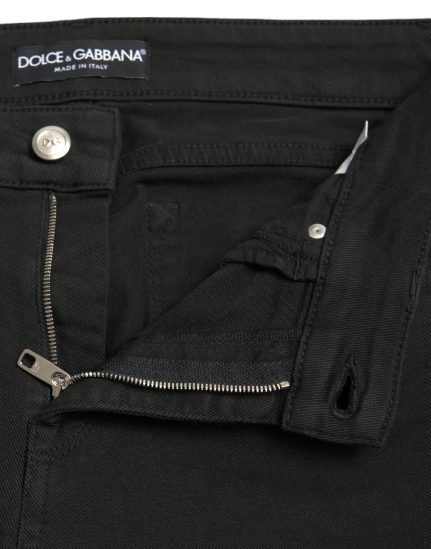 Dolce & Gabbana Chic black mid-rise stretch jeans