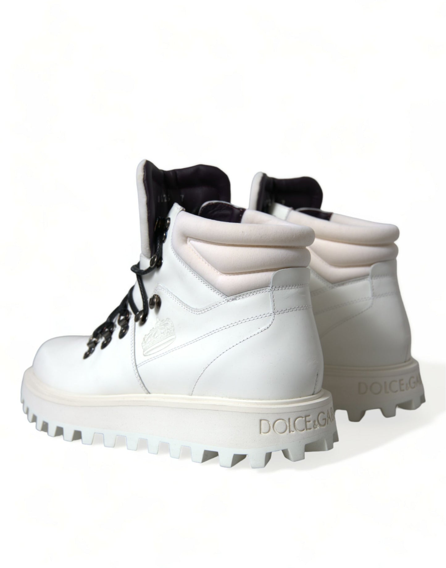 Dolce & Gabbana Weiße Vulcano Trekking-Stiefel Schuhe