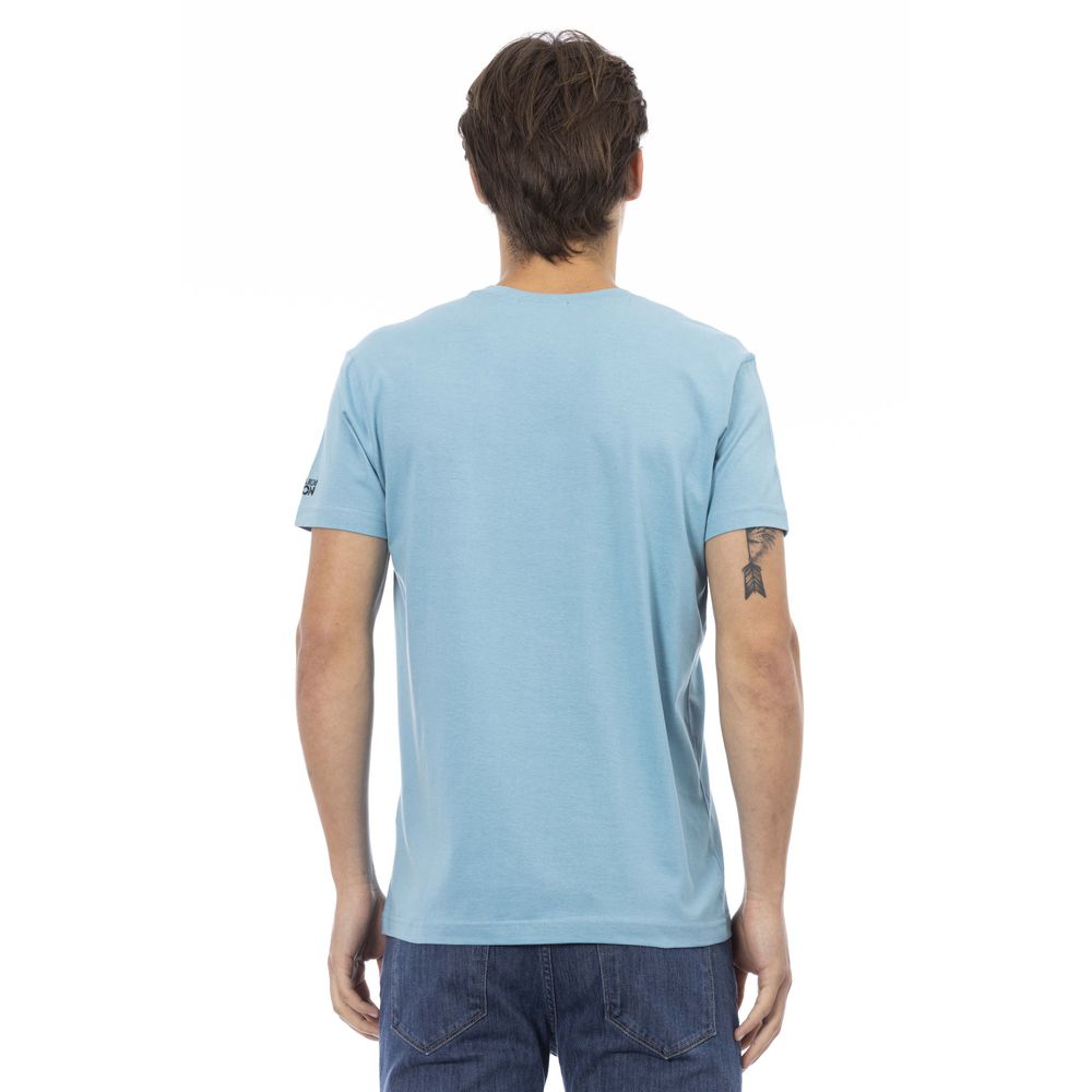 Trussardi Action Light Blue Cotton Men's T-Shirt
