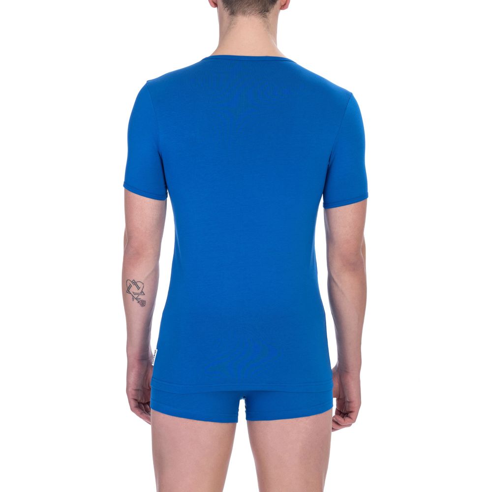 Bikkembergs Blau Baumwolle Männer T-Shirt
