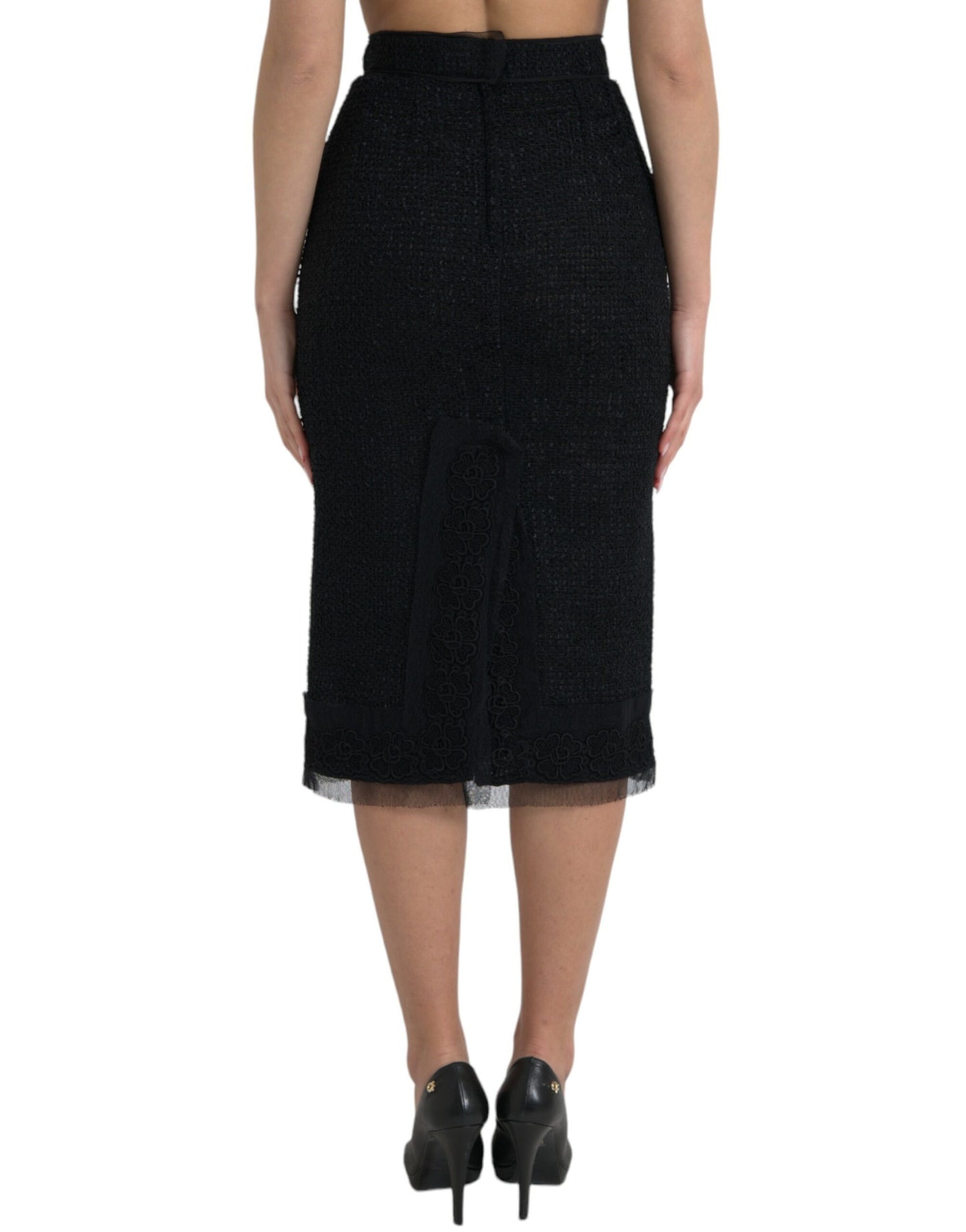 Dolce & Gabbana Elegant high-waisted midi skirt