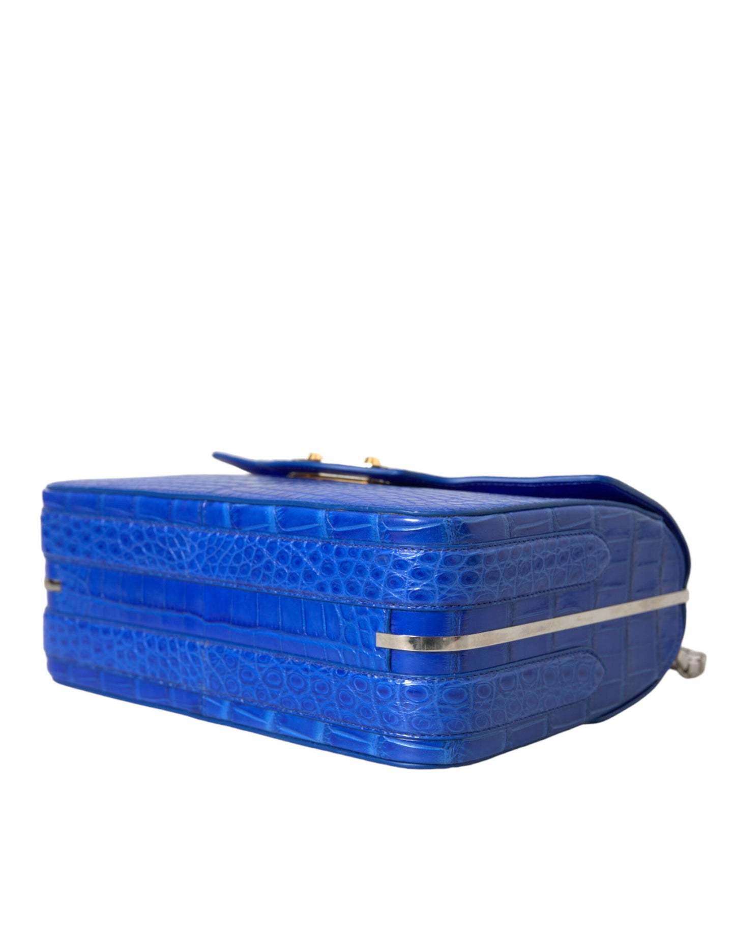 Balenciaga Blaue Exotenleder Neo Classic Kleine Umhängetasche