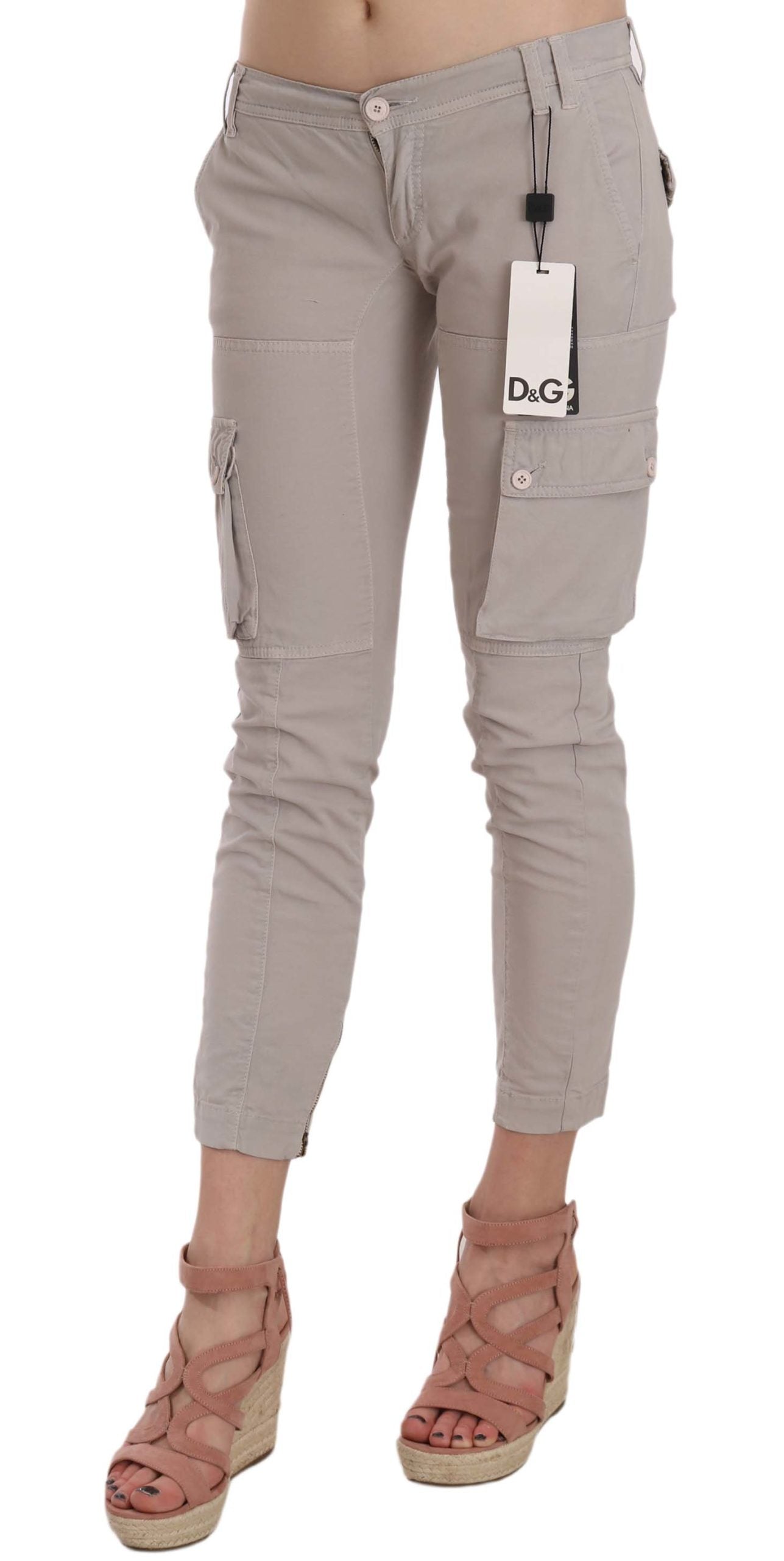 Dolce & Gabbana Chic cotton-blend khaki pants
