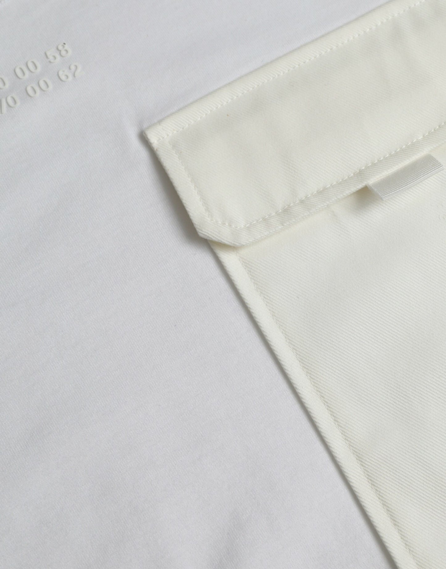 Dolce & Gabbana Weißes Baumwolltaschen-T-Shirt mit kurzen Ärmeln