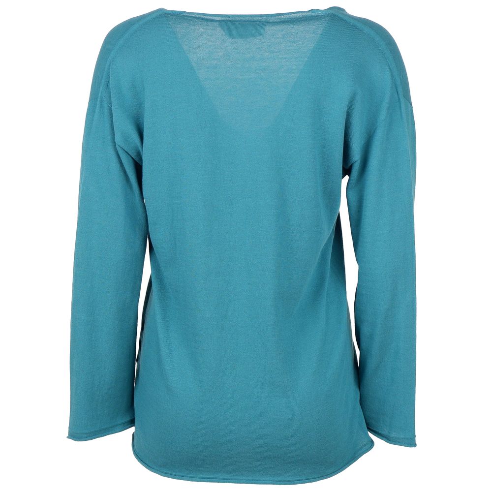 Alpha Studio Grüner Baumwollpullover