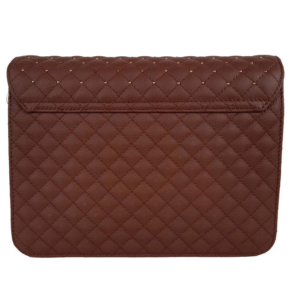 Baldinini Trend Braunes Kalbsleder Damen Crossbody Tasche