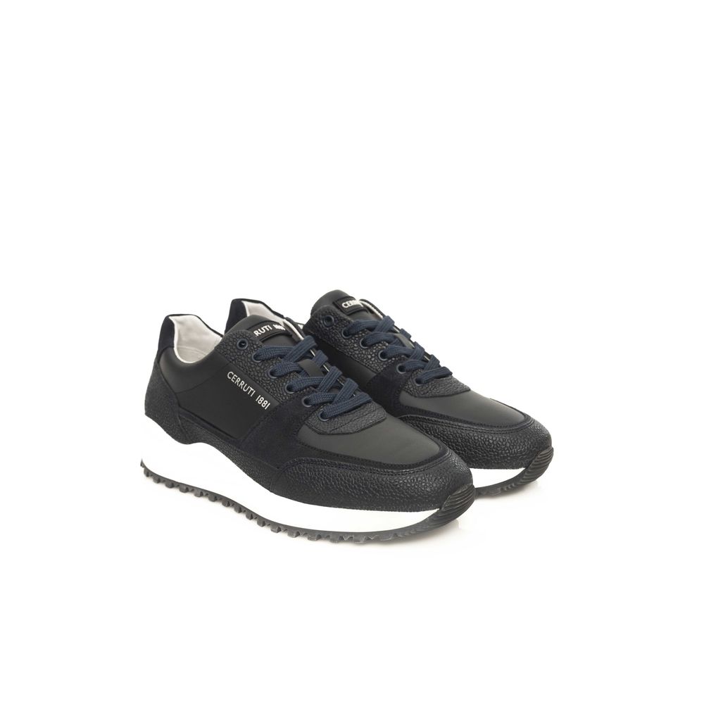 Cerruti 1881 Blaues Rindsleder Herren Sneaker