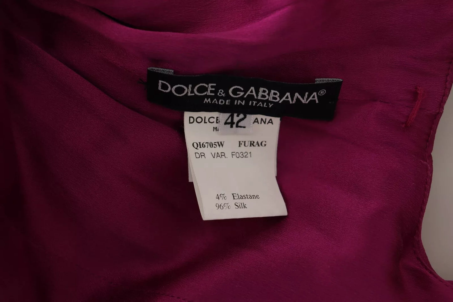 Dolce & Gabbana Sheath Dress Mermaid Fuchsia Silk Stretch Dress