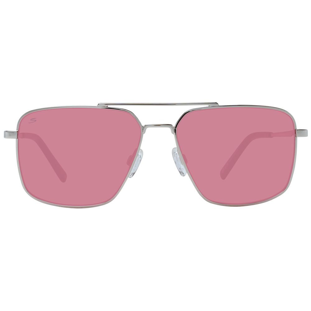 Serengeti Silberne Männer-Sonnenbrille