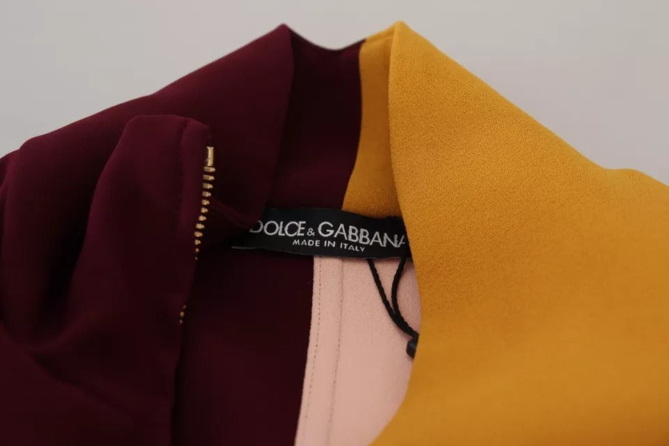 Dolce & Gabbana Multicolor Floral Viscose Full Zip Pullover