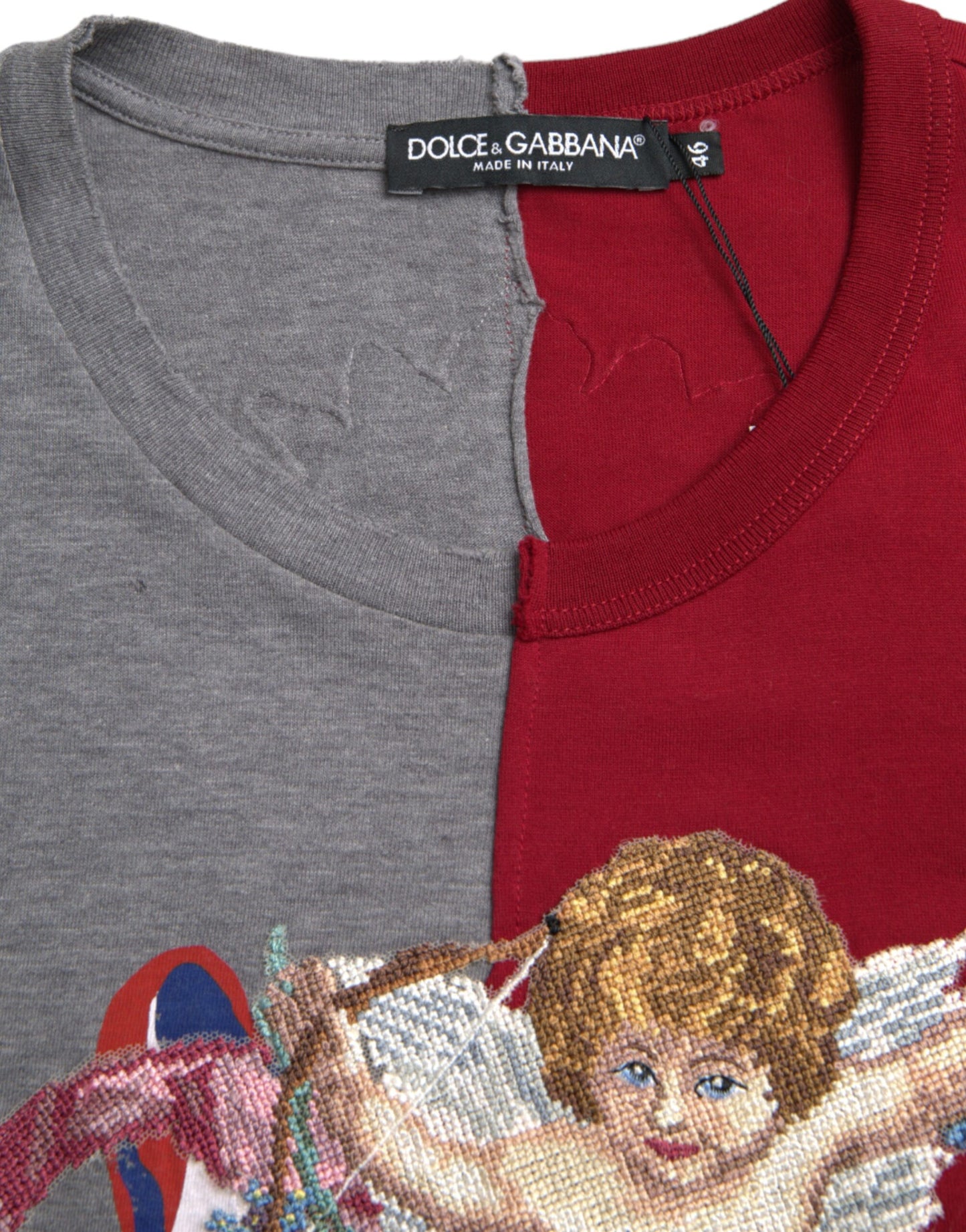 Dolce & Gabbana Multicolor-Grafik-T-Shirt mit kurzen Ärmeln