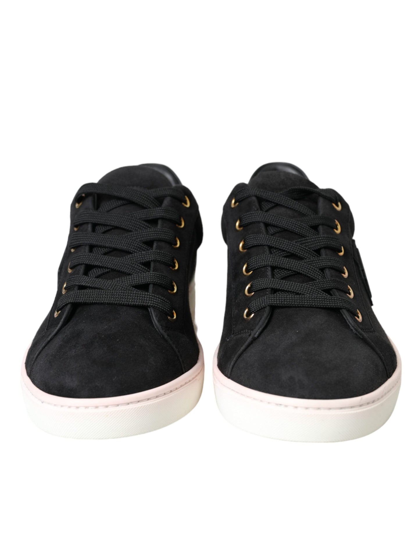 Dolce & Gabbana Black Suede Men Low Top Sneakers Men Shoes