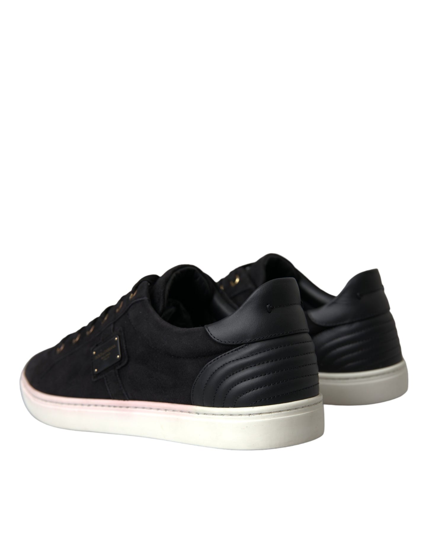 Dolce & Gabbana Black Suede Men Low Top Sneakers Men Shoes