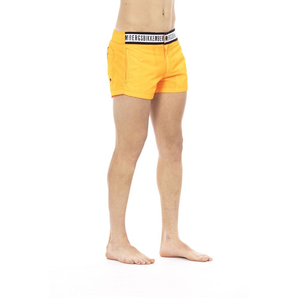 Bikkembergs Orange Polyamid Herren Badeshort