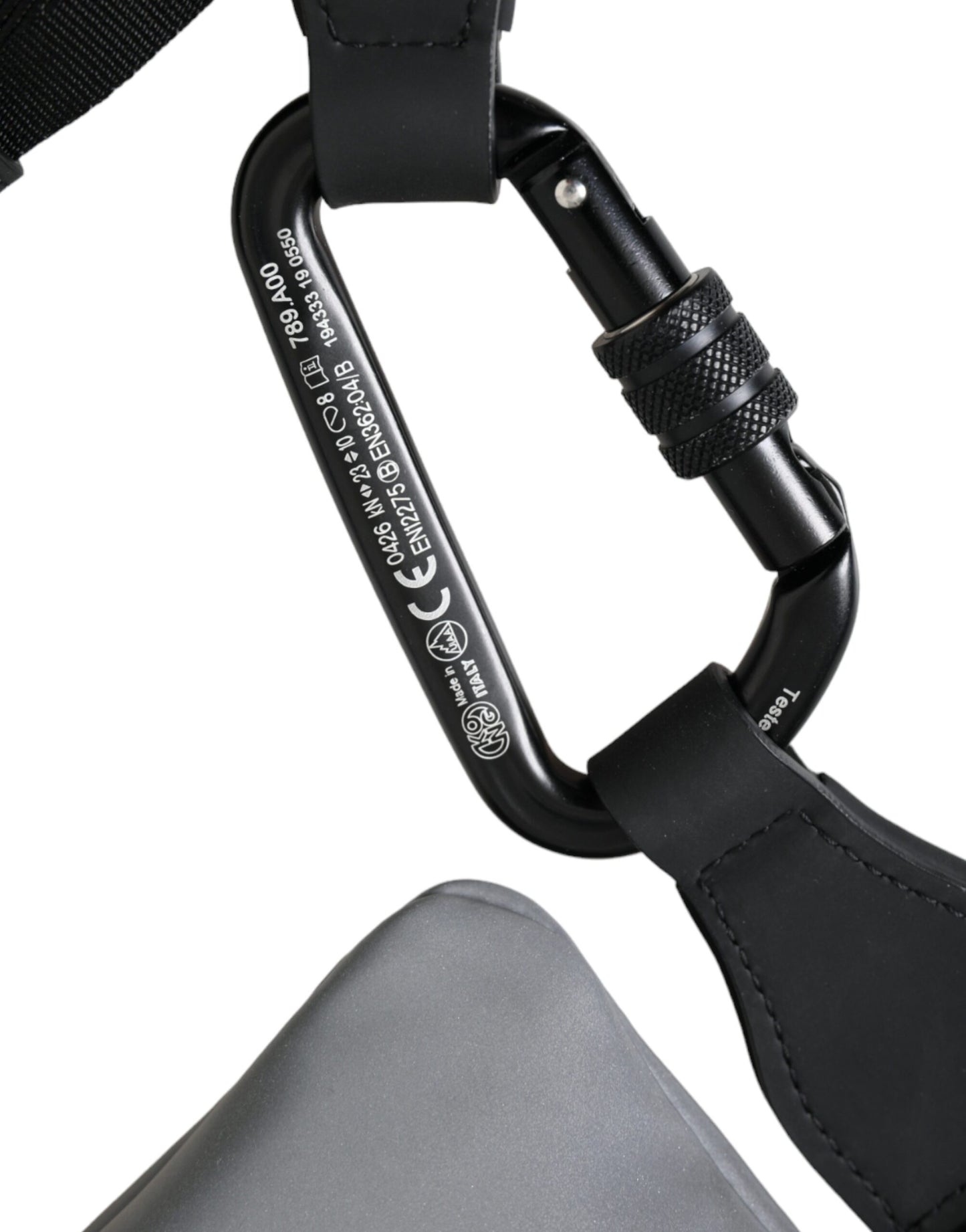 Dolce & Gabbana Grey Neoprene Logo Zip Waist Belt Pack Bum Bag Pouch