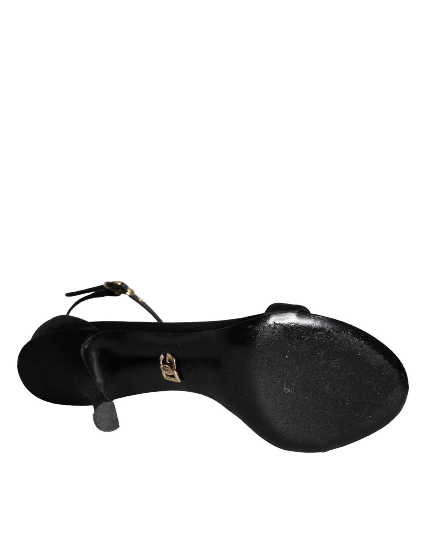 Dolce & Gabbana Black KEIRA Heels Strappy Sandals Shoes