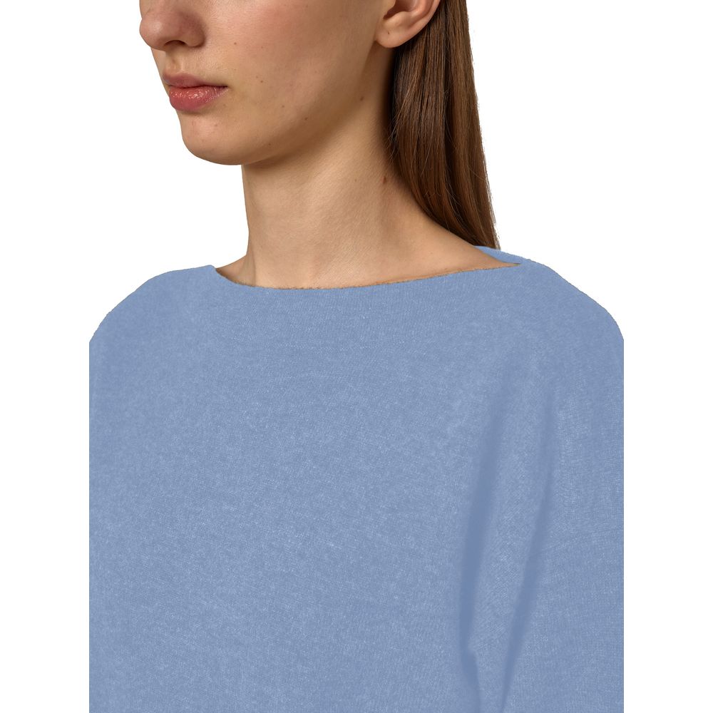 Alpha Studio Hellblauer Kaschmirpullover für Frauen
