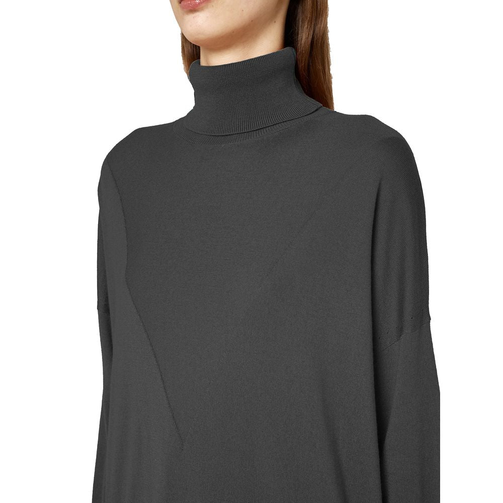 Alpha Studio Grauer Seidenpullover