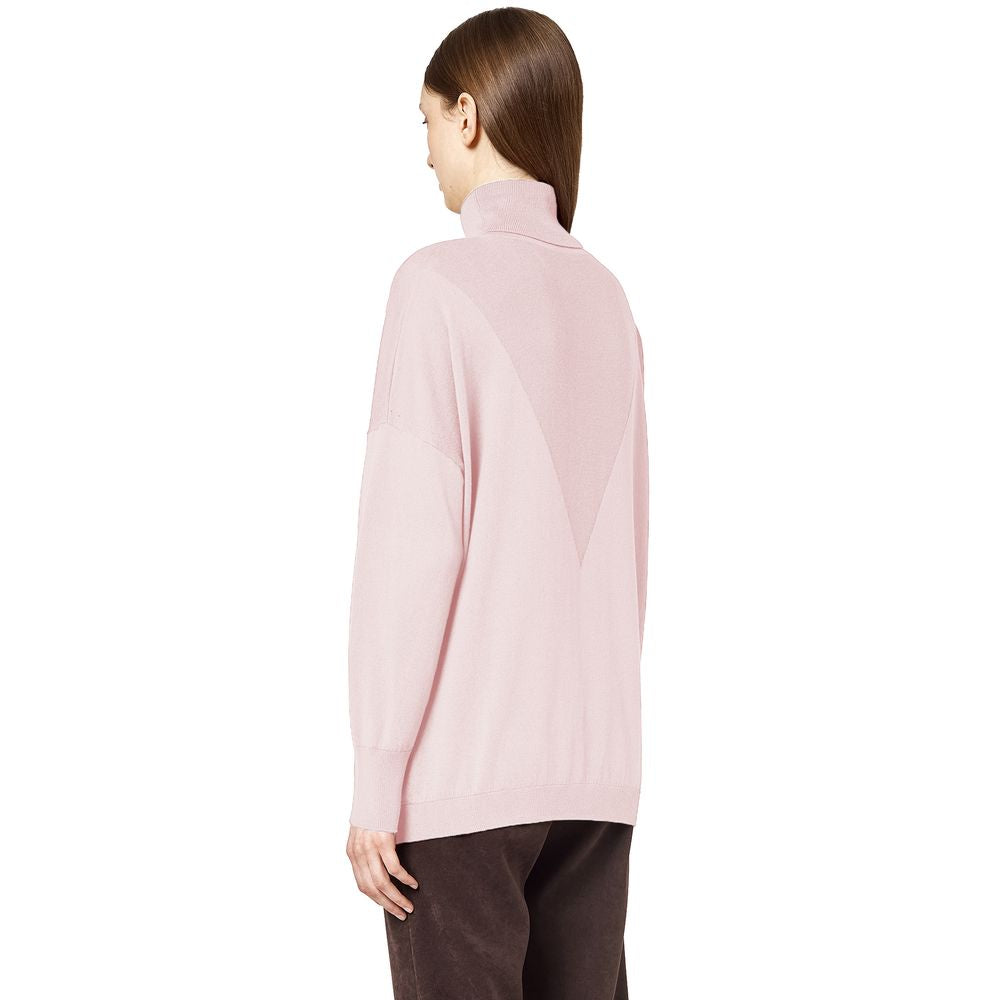 Alpha Studio Rosa Seidenpullover