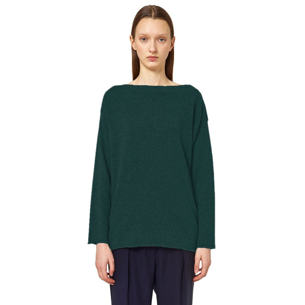 Alpha Studio Grüner Seidenpullover