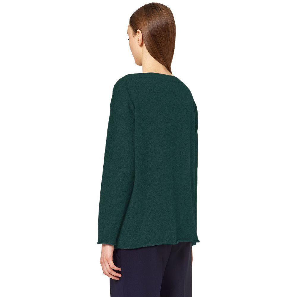 Alpha Studio Grüner Seidenpullover