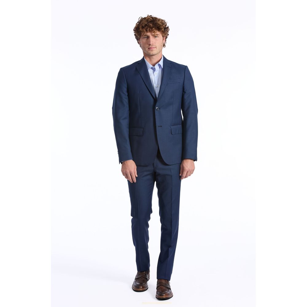 Baldinini Trend Blauer Wollblazer für Männer