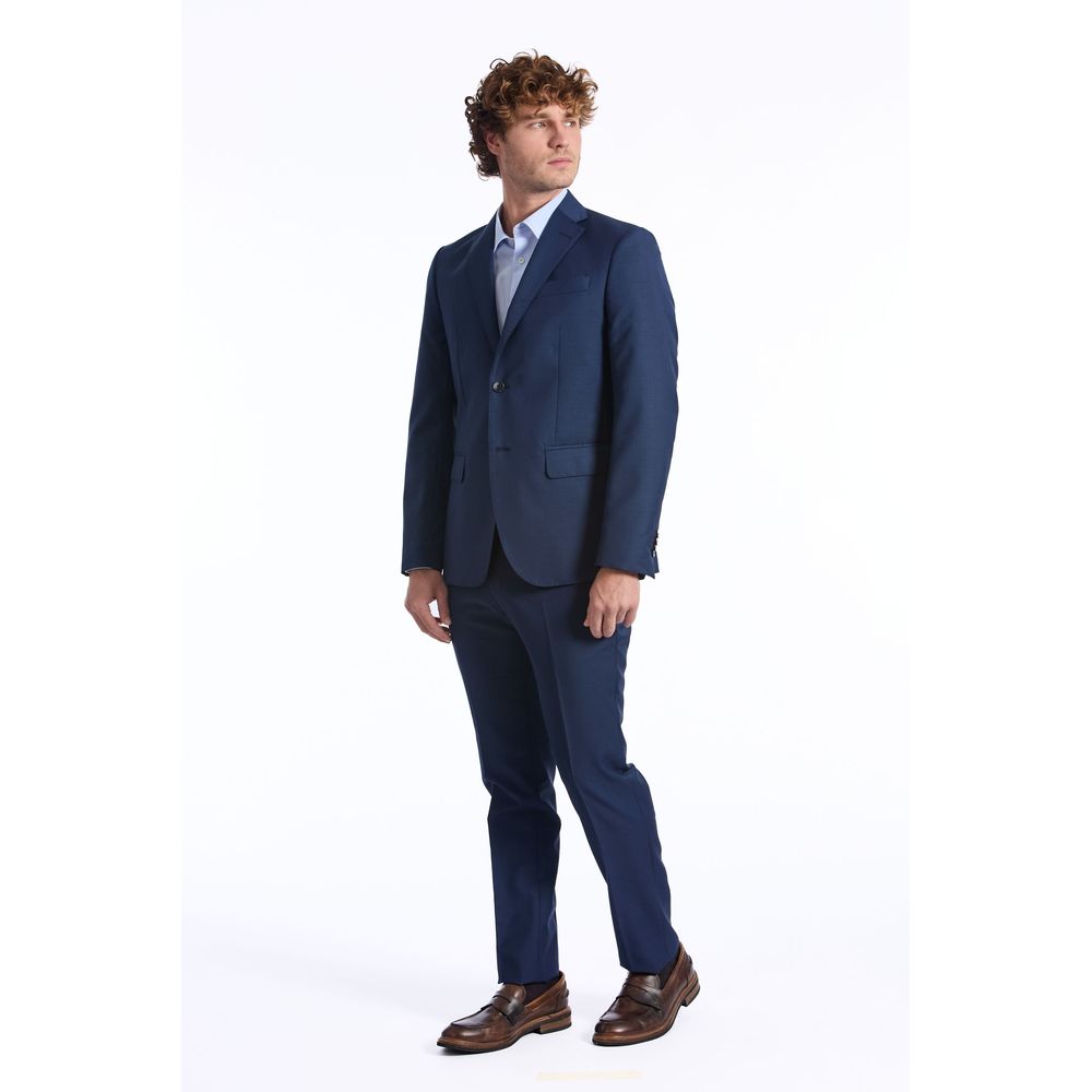 Baldinini Trend Blauer Wollblazer für Männer