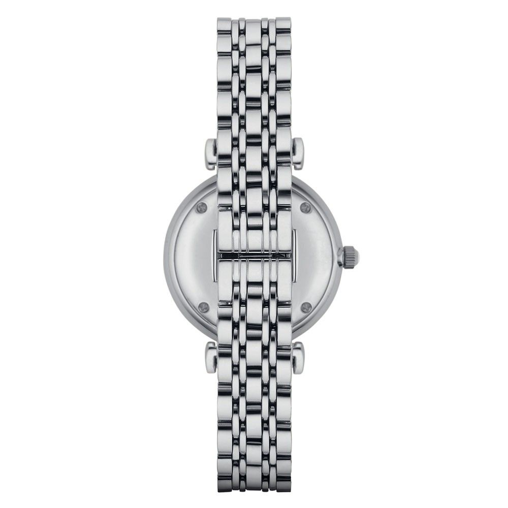 Armani Silberne Uhr aus Edelstahl