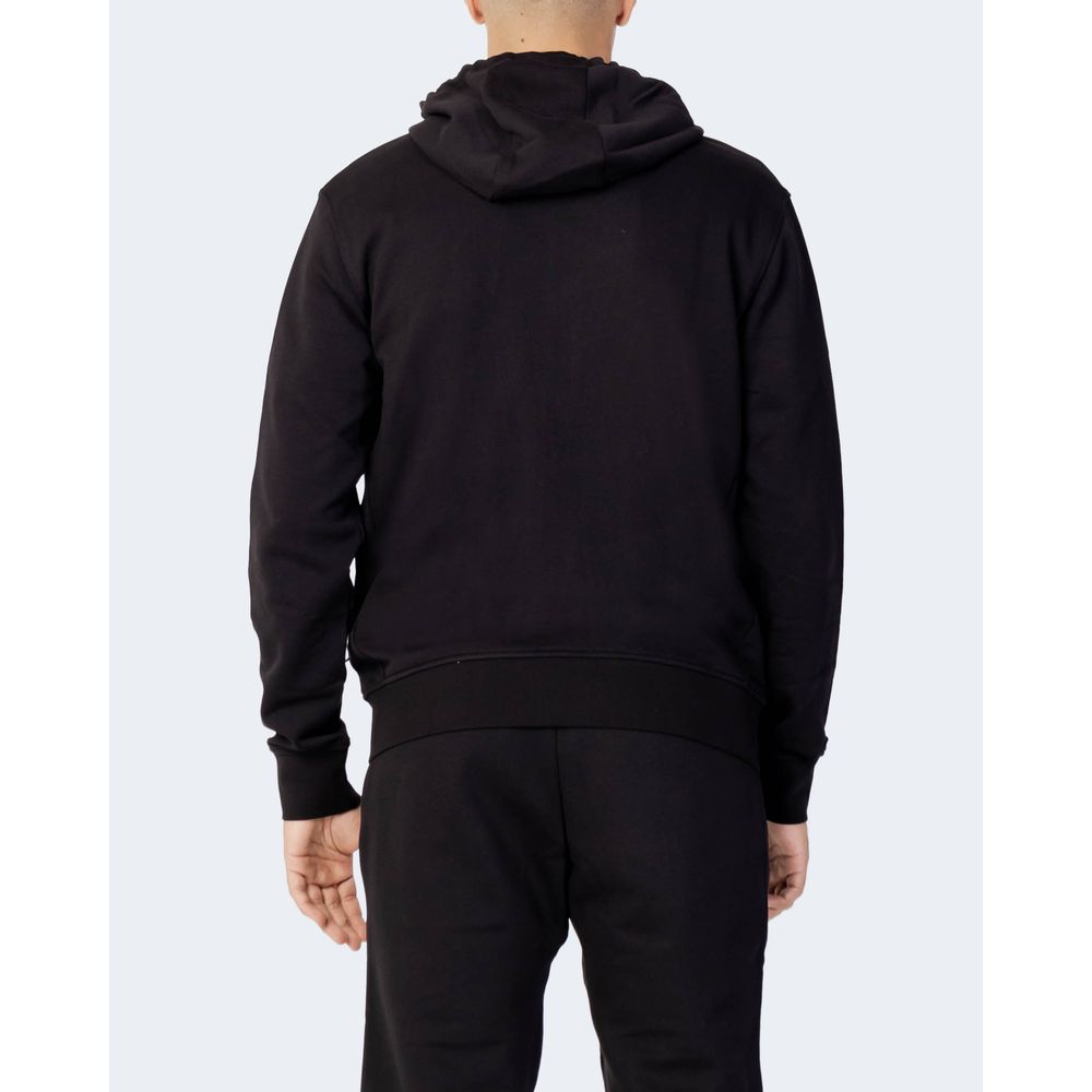 Armani Exchange Schwarzer Baumwoll-Kapuzenpulli
