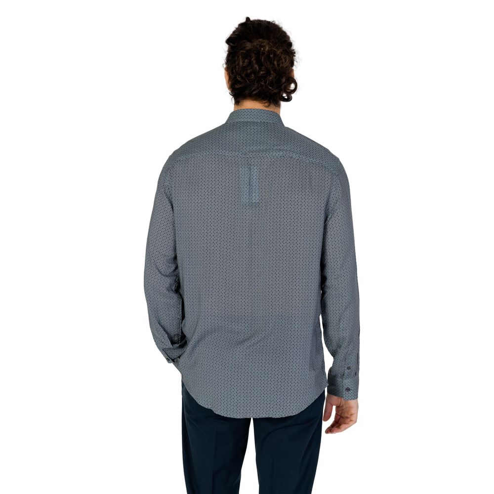 Armani Exchange Graues Viskose-Hemd