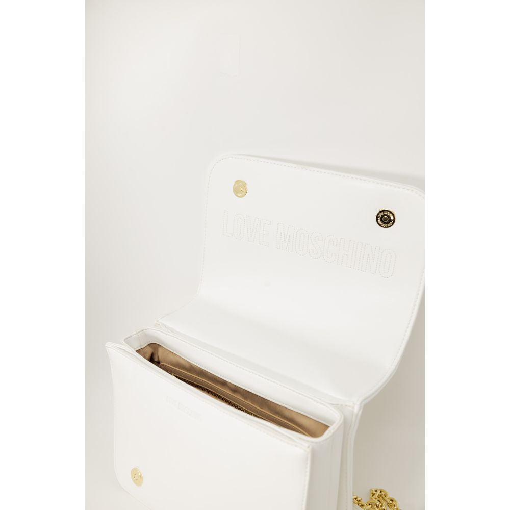 Love Moschino handbag in white polyethylene