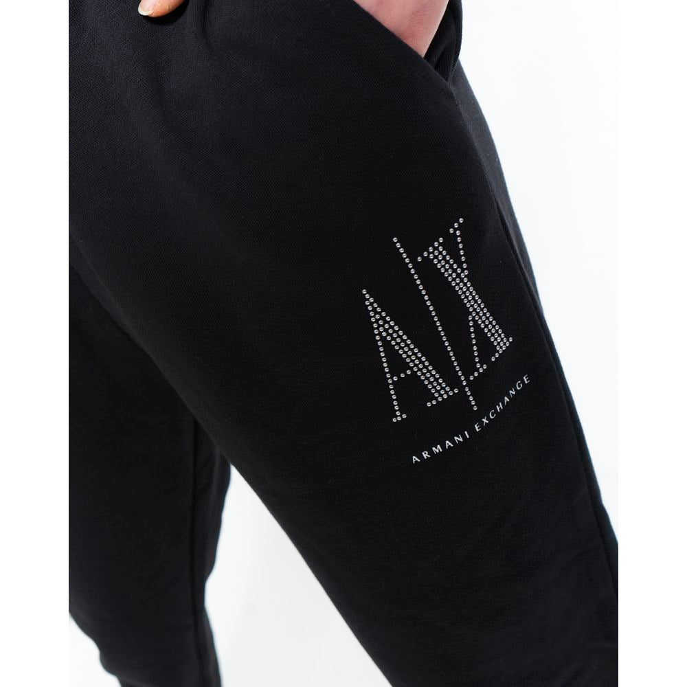 Armani Exchange Bicolor Baumwoll-Jogginghose Workout-Hose