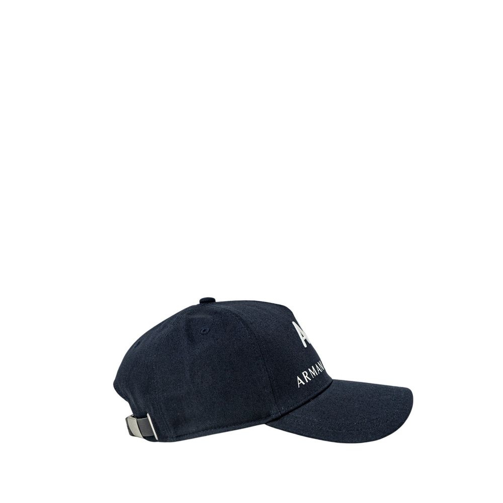 Armani Exchange Blaue Baumwollkappen Baseballmütze