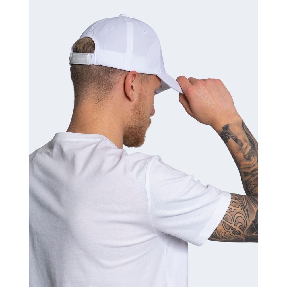 Armani Exchange hats and caps in white cotton