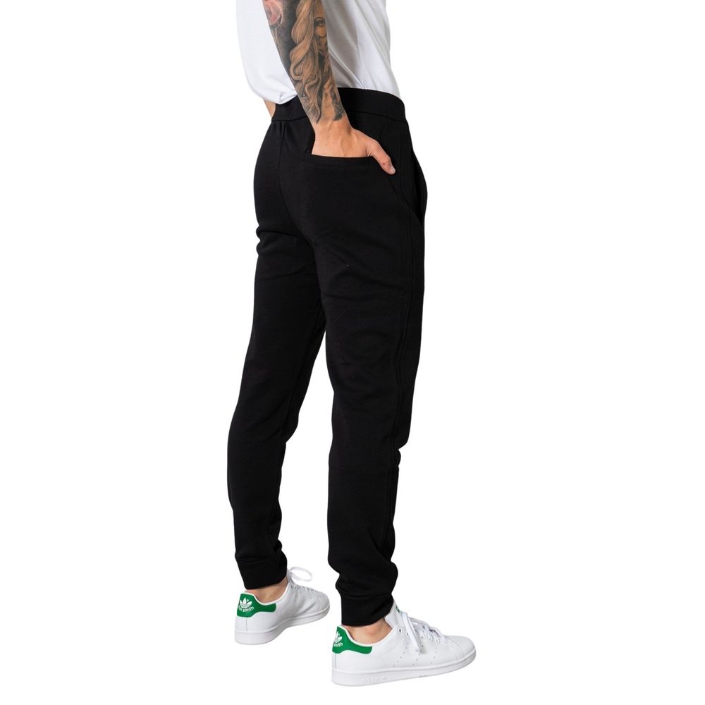 Armani Exchange Schwarze Baumwoll-Jogger Workout-Hose