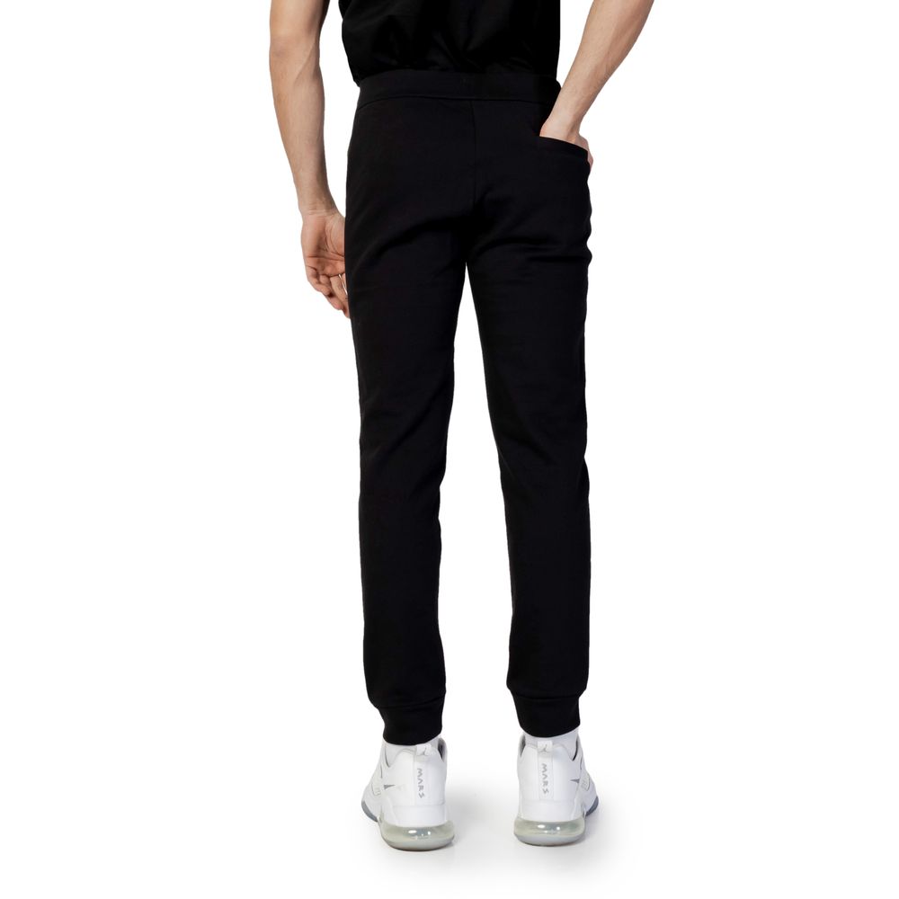 Armani Exchange Schwarze Baumwoll-Jogger Workout-Hose