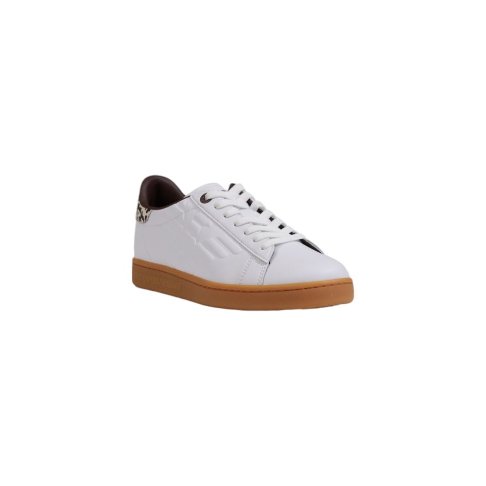 EA7 Emporio Armani Beige Leather Sneakers