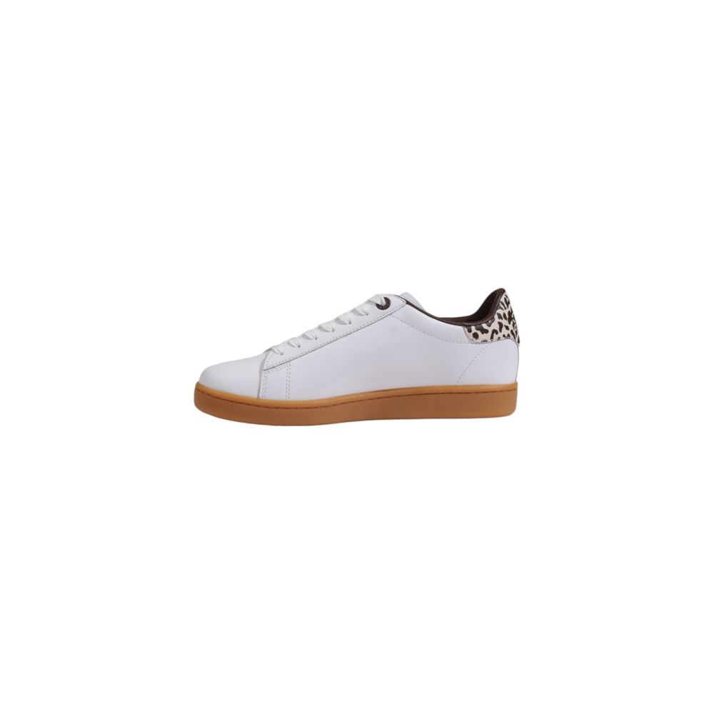 EA7 Emporio Armani Beige Leather Sneakers