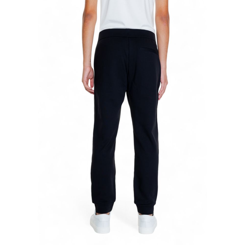 Armani Exchange Schwarze Baumwoll-Jogger Workout-Hose