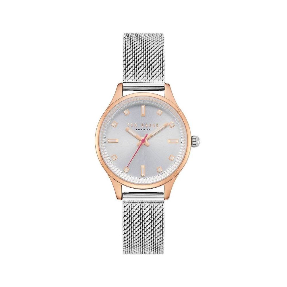 Ted Baker Silberne Uhr aus Edelstahl