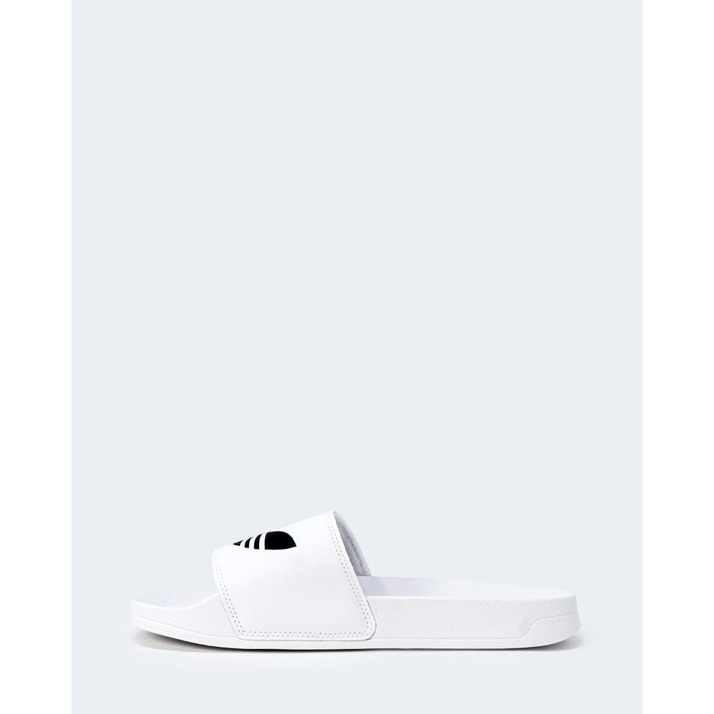 Adidas Weißer Polyester-Pantoffel