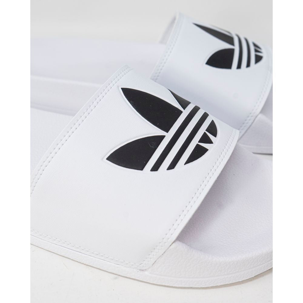 Adidas Weißer Polyester-Pantoffel