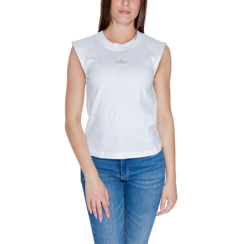 Calvin Klein Jeans T-Shirt aus weißer Baumwolle