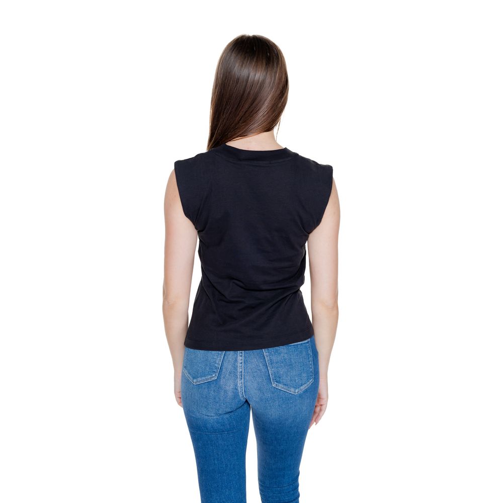 Calvin Klein Jeans Schwarzes T-Shirt aus Baumwolle