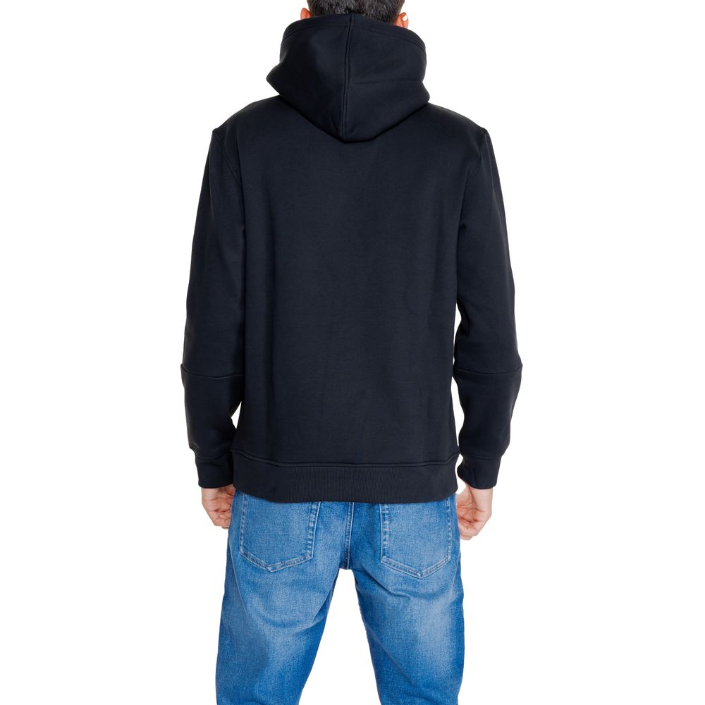 Calvin Klein Jeans Schwarzer Baumwoll-Kapuzenpulli