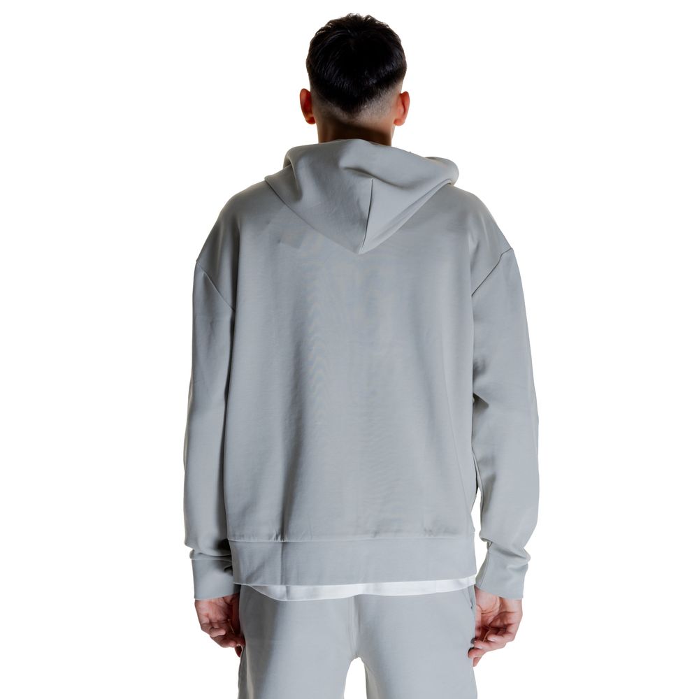 Calvin Klein Grauer Baumwoll-Kapuzenpulli