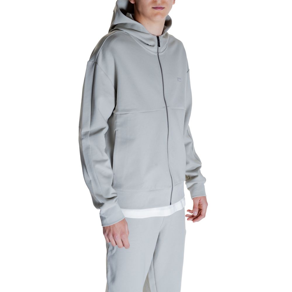 Calvin Klein Grauer Baumwoll-Kapuzenpulli