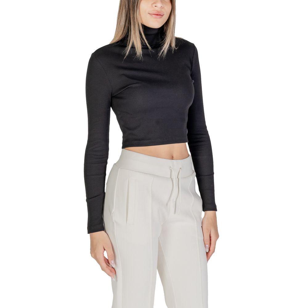 Calvin Klein Jeans Schwarzes Baumwoll-Langarmshirt