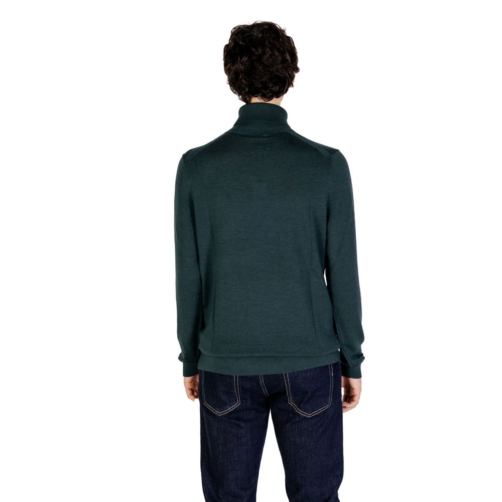 Calvin Klein Rollkragenpullover aus grüner Wolle